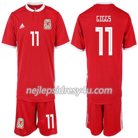Fotbalový Dres Wales Giggi 11 Dětské Domácí 2018/19